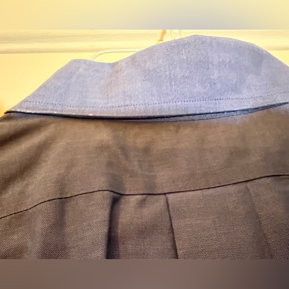 Brooks Brothers 346 Solid Blue Solid Non Iron Dre… - image 6